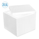 Boîte isotherme en polystyrène 25,5 litres glacière récipient d’expédition pour aliments, boissons, médicaments - polystyrène en EPS - boîte isolante réutilisable